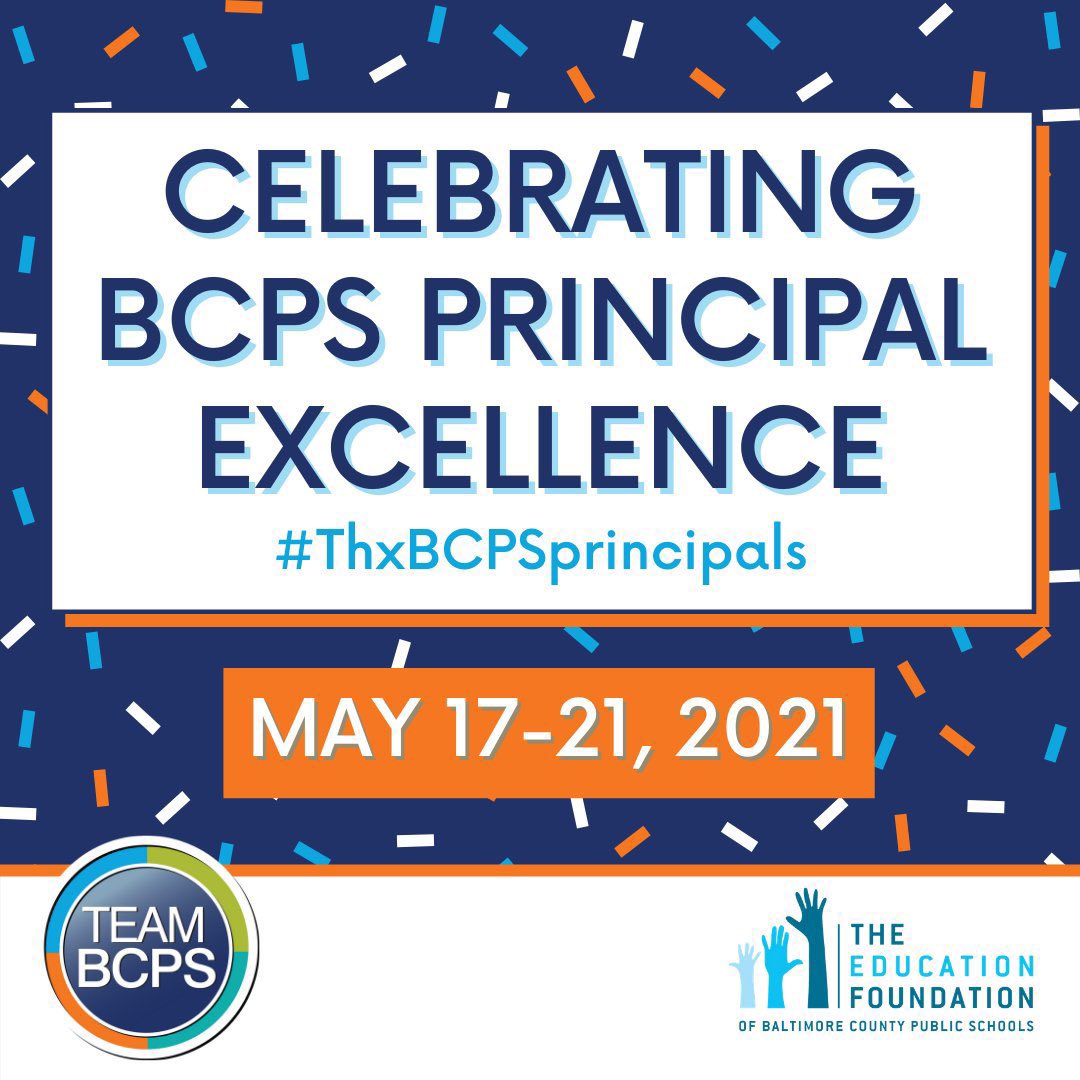 teachingin3's tweet photo. Celebrating excellence! Thank you for all you do! You inspire so many! We love you! @HeatherDenmyer @BarbieRoemer @7DE_deer #ThxBCPSprincipals https://t.co/0CtLcW6QxT