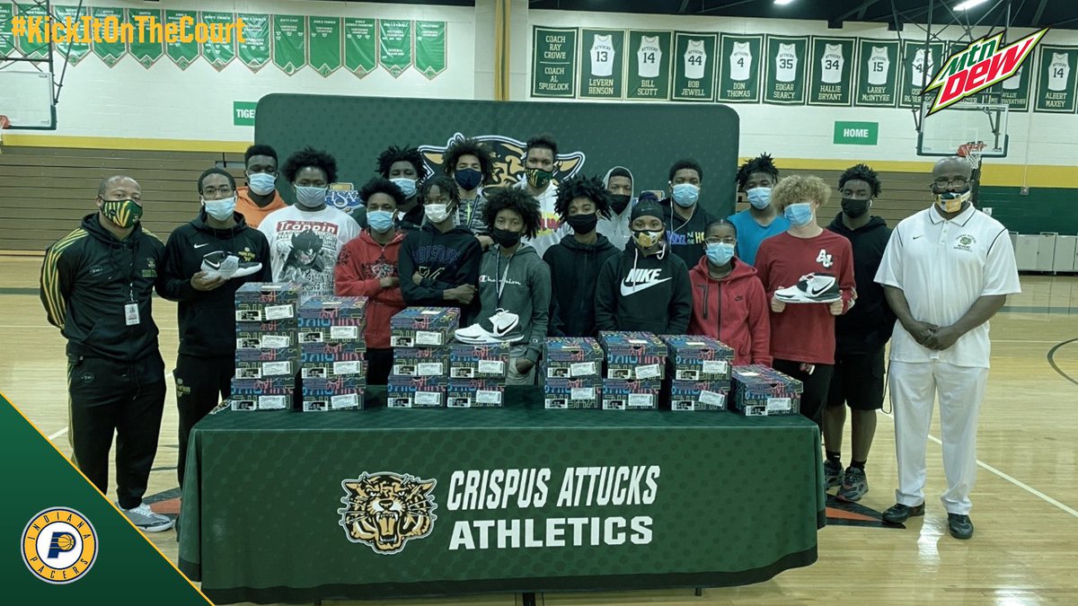 Special Thanks to  @Original_Turner x @Pacers x @MountainDew for delivering custom new shoes to our high school basketball teams today! We really appreciate the support from our community partners and good luck tonight against the Wizards!@IPSAthletics 
#StrongerTogetherIPS