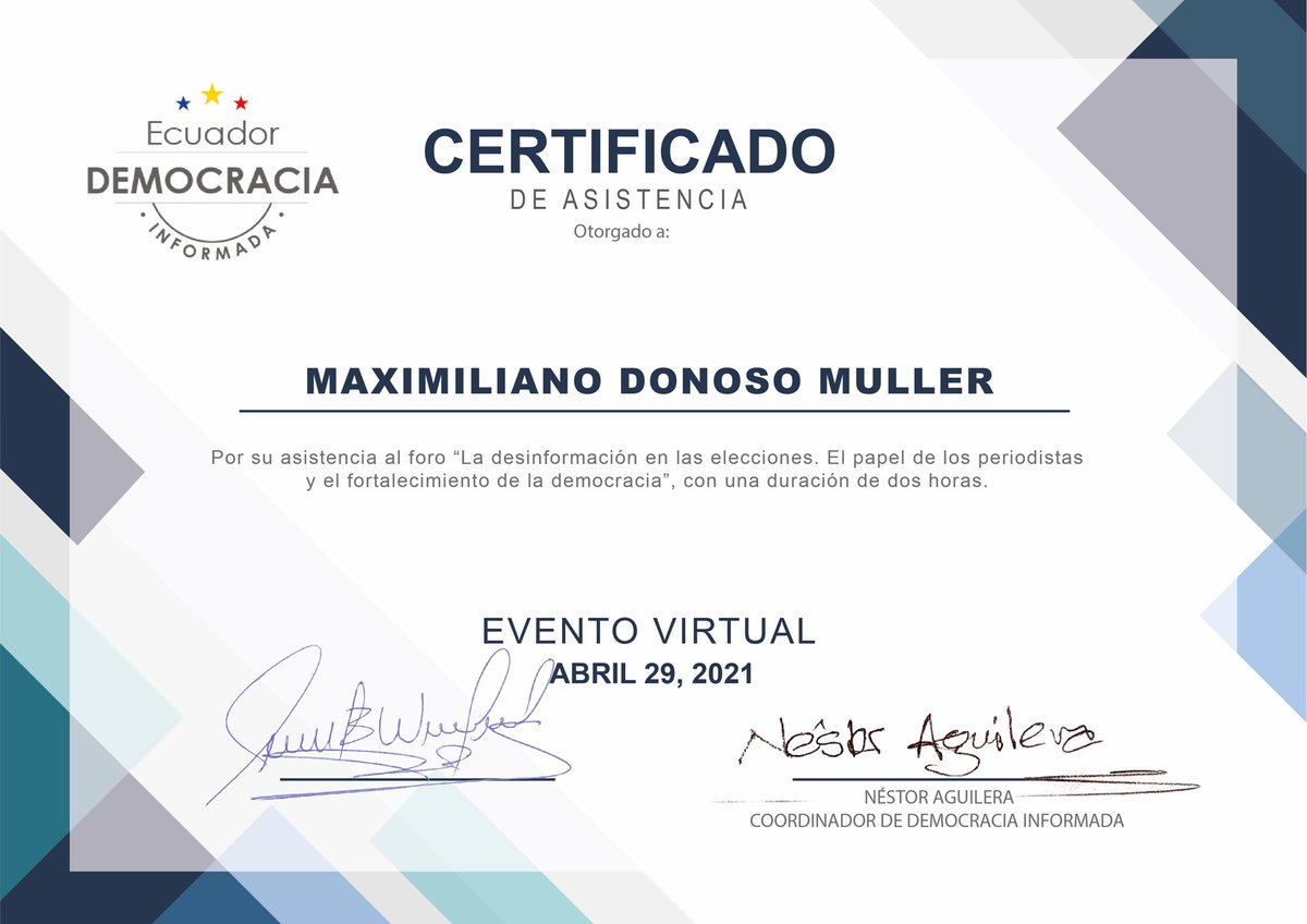 Siempre hay que seguir capacitándose con nuevas herramientas y conocimiento, gracias a <a href="/DInformada/">DemocraciaInformada</a> por la oportunidad de seguir aprendiendo!