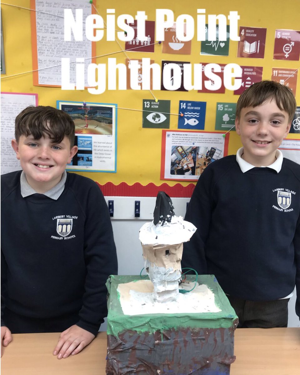 missrobLVPS's tweet photo. We have finished our lighthouses!!! Our models have LEDs and circuits attached to micro:bits which we coded to mimic the exact flashing patterns of our chosen lighthouse! #LVPSSTEM #LittleLighthouse @scdiYESC @RAiSE_falkirk https://t.co/MO8vn94qTT