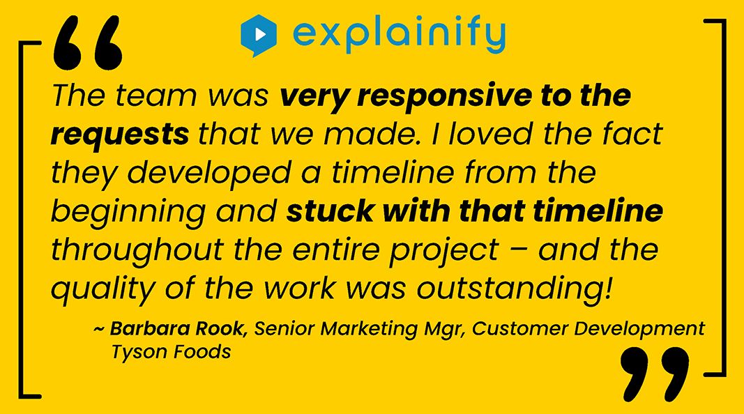 explainify's tweet photo. ๐ฏ At Explainify, we pride ourselves on creating high-quality animated #explainervideos, delivered in a timely manner. Take it from our clients! https://t.co/s6bLgvuaGw
#videomarketing #animatedexplainervideo #consumermarketing #marketingstrategy https://t.co/gnxZBkJhJ4