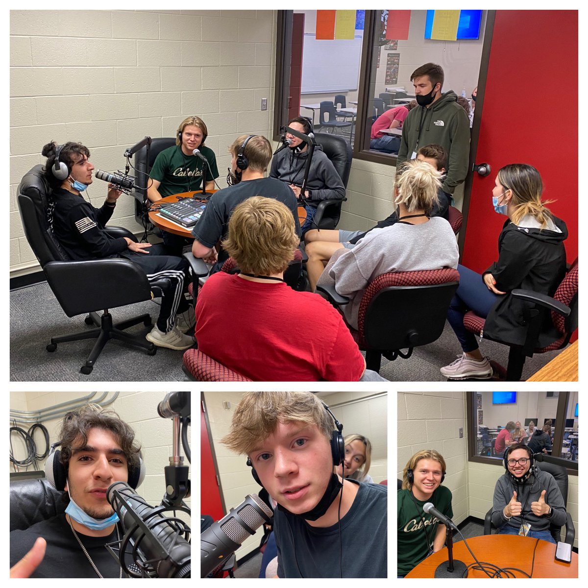 UHype Crew trying out the new podcast equipment!!  Exciting things happening!!