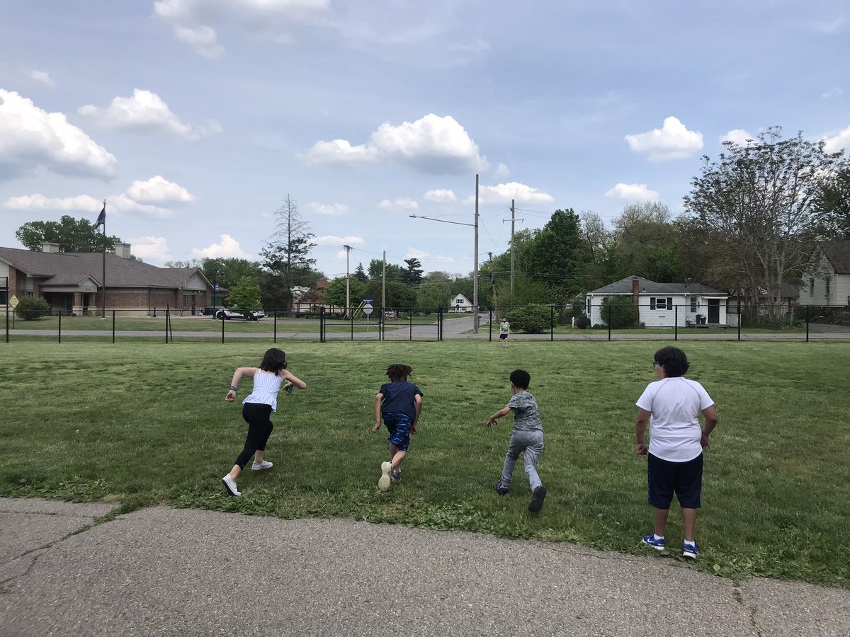 Finished with MSTEP and NWEA! Mask break to celebrate their hard work and perseverance. 😎 Ready, set, go!