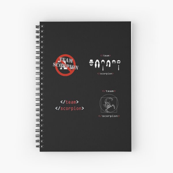 CaptainBadger79's tweet image. Found this Scorpion themed notebook here: redbubble.com/i/notebook/Tea…

#NotebookDay #SaveScorpion