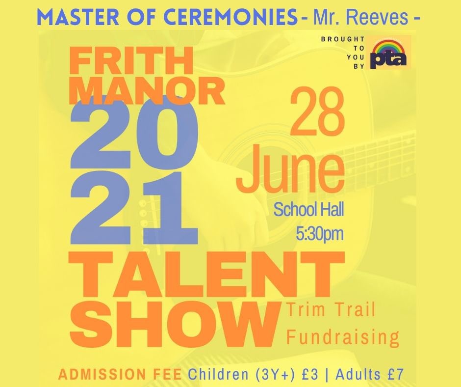 Roll roll up, the Frith Manor Talent Show is coming to you live from school on 28th June. Come and support our fabulously talented kids and raise money for the school at the same time. Get tickets at pta-events.co.uk/frithpta/index… #talentshow #pta #fundraising <a href="/FrithManor/">Frith Manor Primary</a>