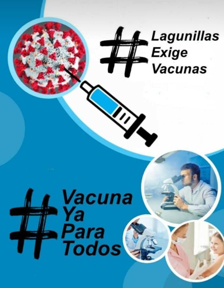 celezthe34's tweet photo. Me uno a la campaña a favor de los más vulnerables #LagunillasExigeVacunas y #VacunasYaParaTodos . https://t.co/u7bf3reWYP