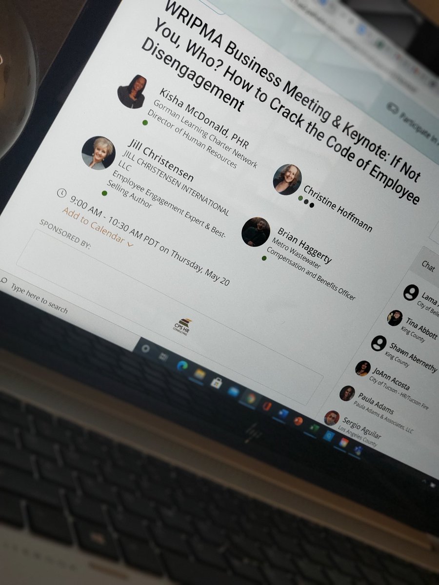 It was an honor to be introduced as the Western Region IPMA-HR 2nd Vice President during day 3 of the conference!  I'm excited to be joining this amazing Board, representing the Western Region of @IPMAHR.  #WRIPMAHR2021