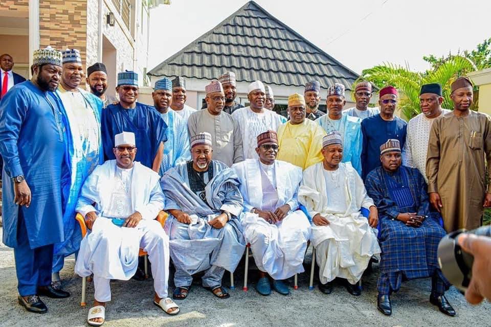 dr_ahmadsmall's tweet photo. APC Northern Caucus House of Representatives led by Hon. Alhassan Ado Doguwa today paid Sallah homage to the Chairman APC Caretaker Extraordinary Convention Planning Committee and Yobe state Governor Hon. Mai Mala Buni.

APC unity. https://t.co/56ixalVo7P