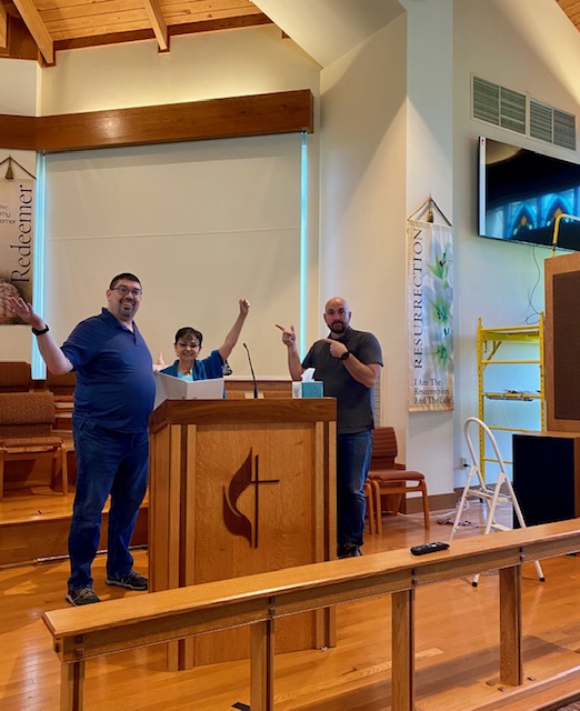 NHUMC1604Campus's tweet photo. Preparations are underway to welcome you back to the Sanctuary on Sunday, May 23 at 8:30 a.m. Traditional Services!  #NHUMC #northernhillumc  Come join us this Sunday at Northern Hills UMC for Pentecost Sunday Celebration!! https://t.co/KqIZNzLOOZ