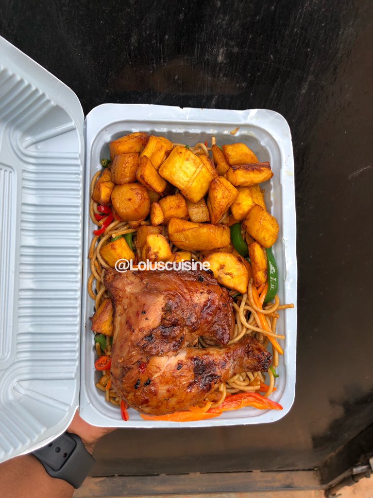 LolusCuisine's tweet photo. TGIF LUNCH MENU🕺🏿
Our tasty SEAFOOD FRIED RICE, BBQ CATFISH &amp; CHIPS  and other yummy favs are on the menu for tomorrow guys🤩. As usual, Free drink on all COMPLETE MEAL &amp; SMALL CHOPS TRAY orders💃🏻
-
Delivery to all areas in Ibadan
-
Pls Send in all orders ASAP and help RETWEET🙏🏽 https://t.co/DQLyHbQfUj