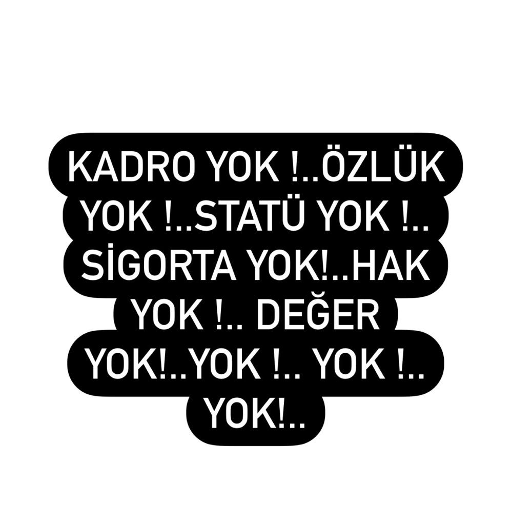 Yaman96360047's tweet photo. EmekHizmet VarStatüYok

Egitimcinin Hak Ettiği değer verilip,insan onuruna yakışan muamele görmek için yeni kanun yeni mevzuat istiyoruz.
@RTErdogan @kilicdarogluk @meral_aksener @ziyaselcuk @lutfielvan @emrullahisler @_aliyalcin_ @kamilaydinmhp  @mebhbogm  @safran1958 https://t.co/NRVkZ2P38S