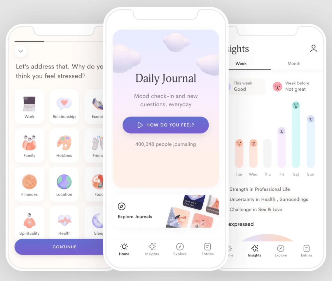 Guided #journaling to help you be happier and more confident with therapeutic techniques from <a href="/withjour/">Jour</a> jour.com #MentalHealthAwareness
