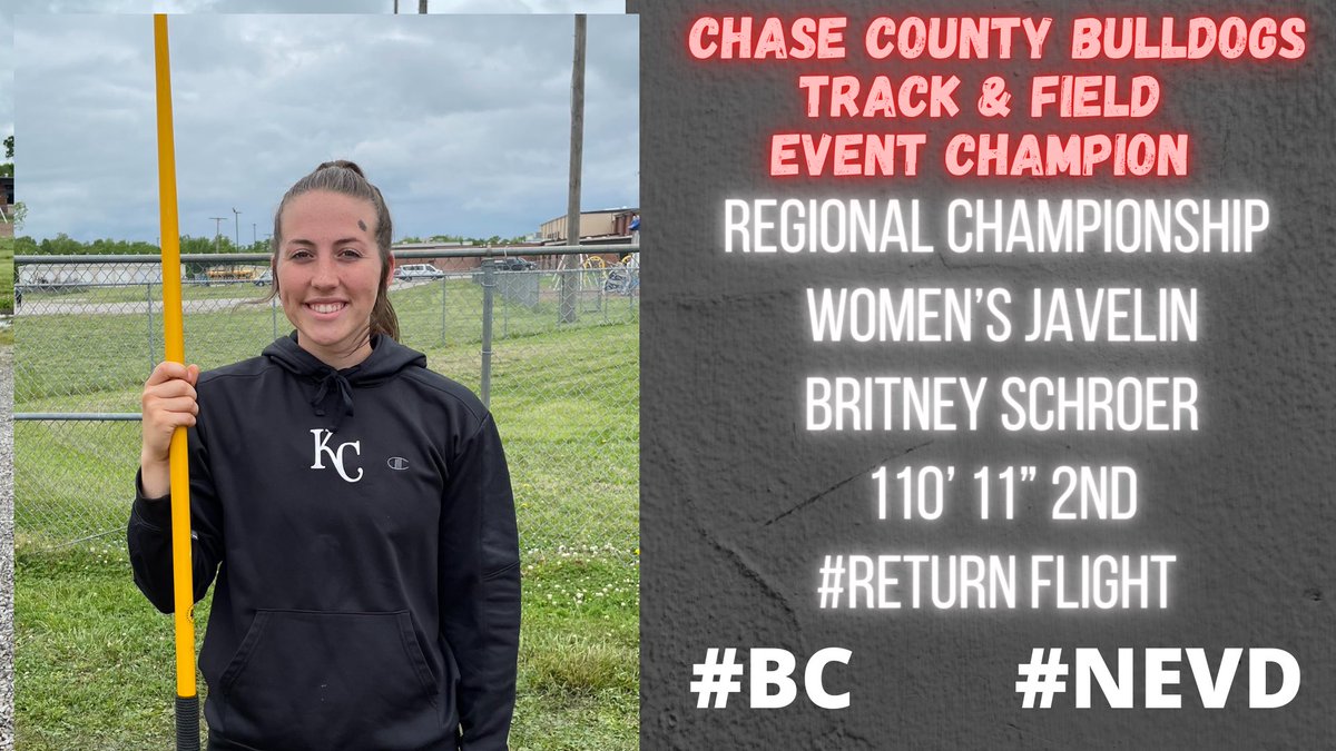 CoachBudke's tweet photo. Last of our field event qualifiers @britney_schroer disappointing day but moving on to the Air Capital. #ReturnFlight21 https://t.co/sjh5NaRUf0