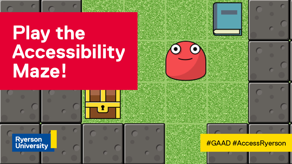 The Accessibility Maze was created to help those new to digital accessibility experience firsthand what it is like to encounter barriers when navigating the web. Play now! 👉 de.ryerson.ca/wa/maze.html #GAAD #AccessRyerson @ChangSchool