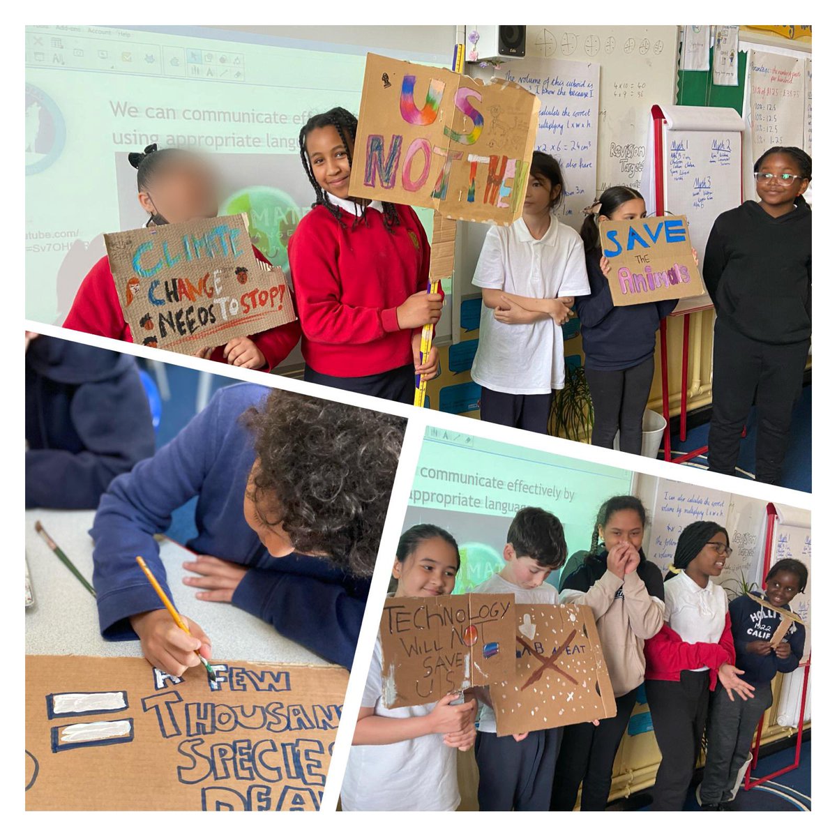 ShaftesburyPk's tweet photo. Drama to support work towards climate change, digital manipulation of photos creating either a happy mood, a spooky mood or a bit of a sci-fi mood &amp; creating visual aids to support their ideas. #sharingideas @Skills_Builder... they LOVED it! @TREESchoolInit1 https://t.co/EbdidB4J6N