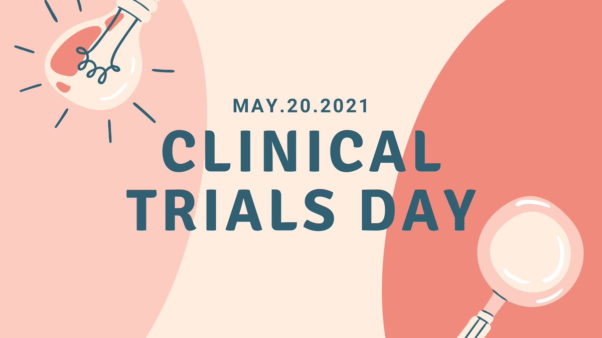 May 20th is International Clinical Trials Day!

Let's recognize and appreciate all the people involved, from research staff to trial participants. We are all in this together.

#clinicaltrialsday  #clinicalresearch #getinvolved #weare #clinicalresearchcareers