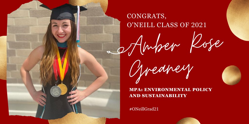IUIONeill's tweet photo. Amber Rose Greaney's unwavering commitment to creating more sustainable communities and a better world for everyone has already paid off in Indy. Now, she's got her MPA and is ready to change the rest of the world. Best wishes, Amber, and congratulations!
#ONeillGrad21 https://t.co/UCEXz0Qais