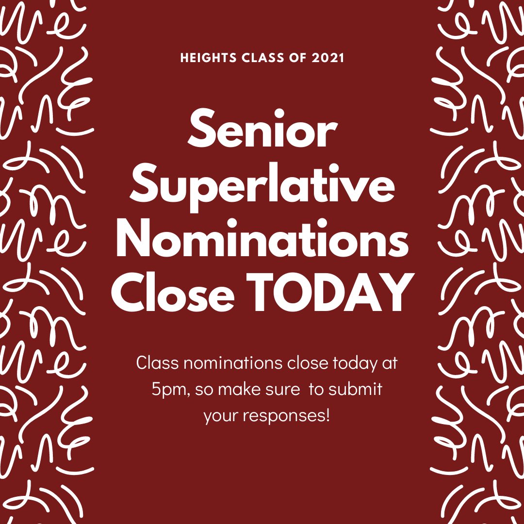 <a href="/heights2021/">hhs co’21</a> Closes Today Seniors!!
