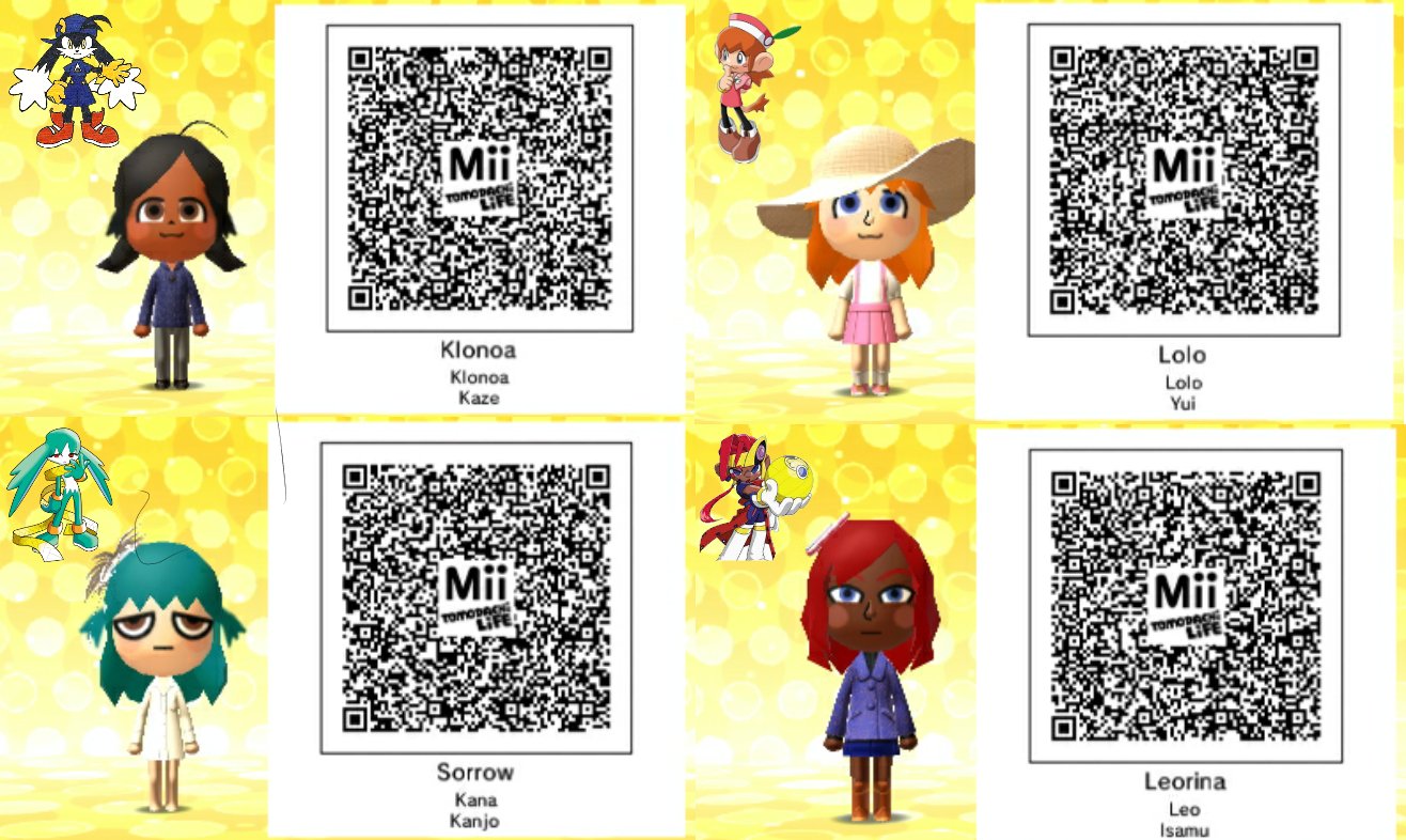 Nintendo 3DS Anime Miis  QR Codes  YouTube