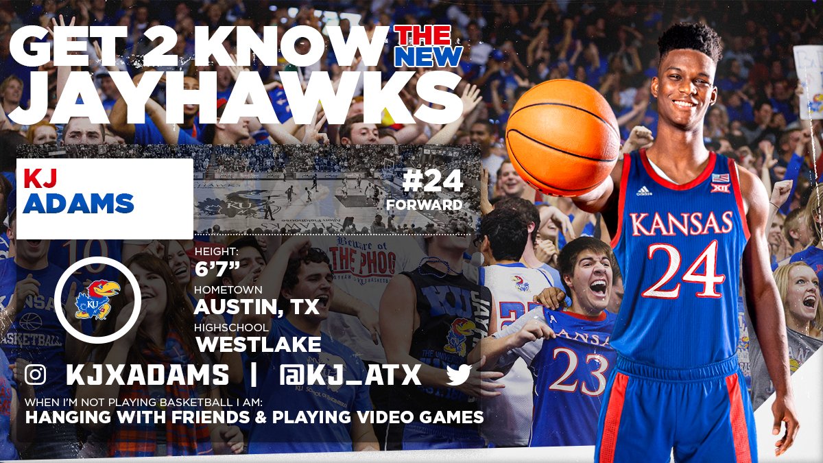 KUHoops's tweet photo. Welcome to the fam, @kj_atx 🙌 https://t.co/hgb9X2pGEB