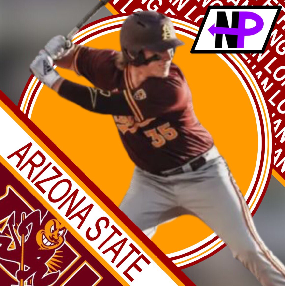 natnlpastime's tweet photo. COLLEGE PLAYER OF THE WEEK
Ethan Long (Arizona State): 16 AB, 8 H, 7 R, 4 HR, 12 RBI. Led the Sun Devils to a 3-1 record on the week as he had 5 RBI's in Tuesday's game against Nevada. https://t.co/yfrDnV0h85