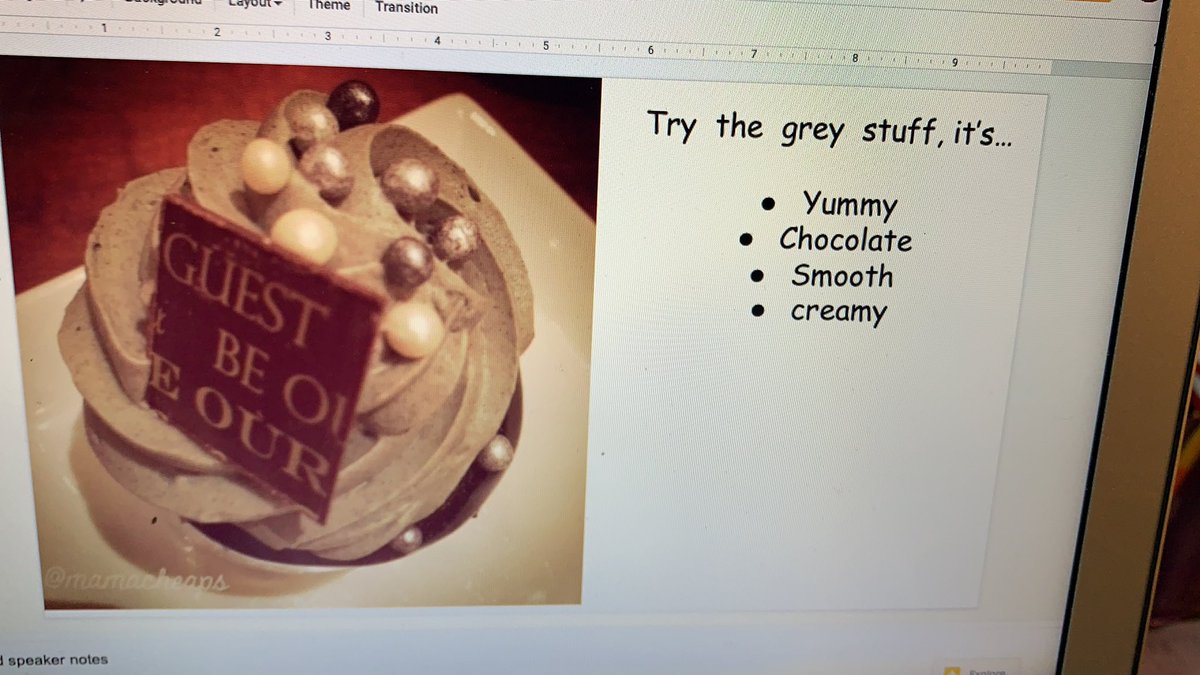 Kathryn DeAtley (@msdsducklings) on Twitter photo Try the gray stuff, itās delicious. Donāt believe me, ask the Ducklings. We finished our fairytale/Disney week by making and trying the gray stuff from Beauty and the Beast. <a href="/MeriwetherLES/">Meriwether Lewis</a> Try the gray stuff, itās delicious. Donāt believe me, ask the Ducklings. We finished our fairytale/Disney week by making and trying the gray stuff from Beauty and the Beast. <a href="/MeriwetherLES/">Meriwether Lewis</a>