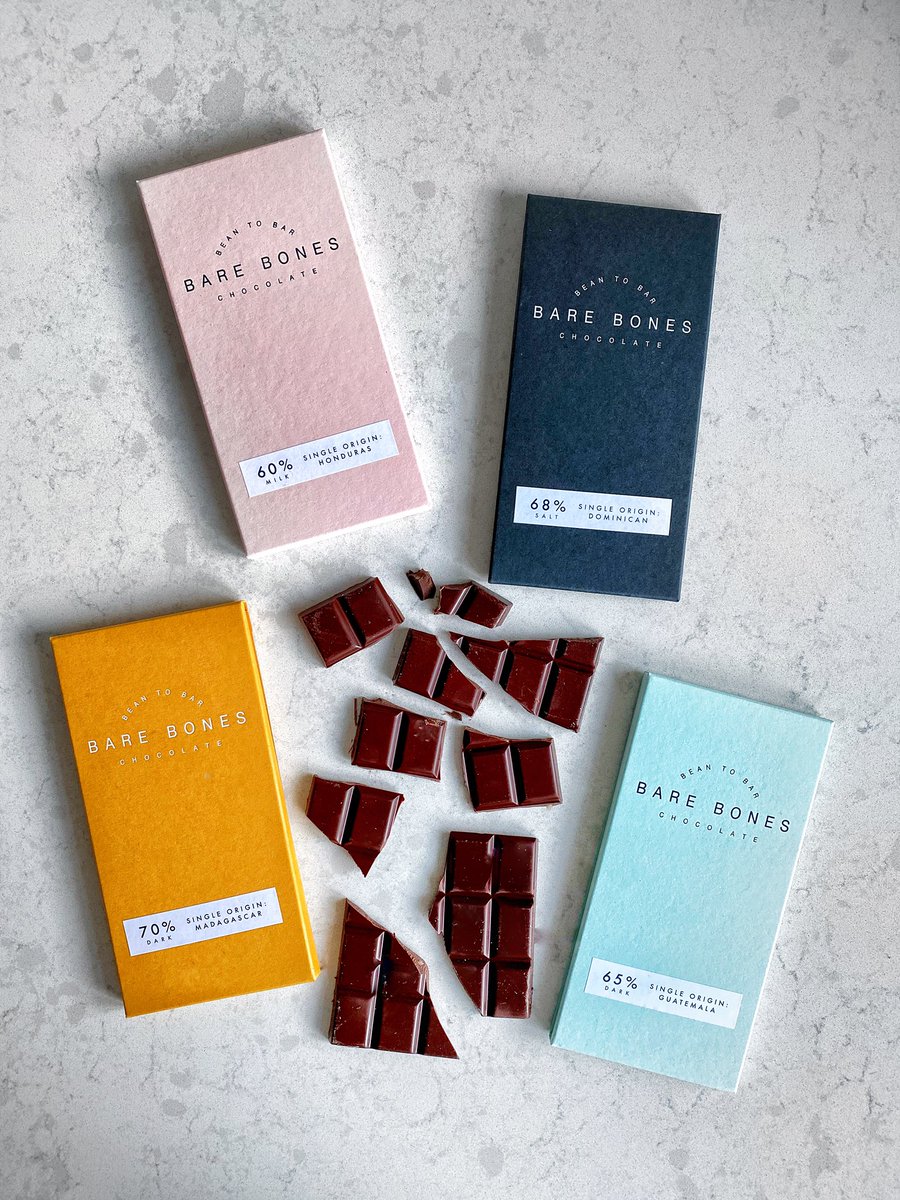 Huge thanks to Lara and Cameron at Glasgow-based <a href="/bareboneschoc/">Bare Bones Chocolate</a> for sending me their handmade, micro-batch, bean to bar chocolate. They  were recently awarded the Rising Star Award in the <a href="/AcadofChocolate/">Academy of Chocolate</a> 2020 Special Awards and I can see why - the chocolate is EXQUISITE!