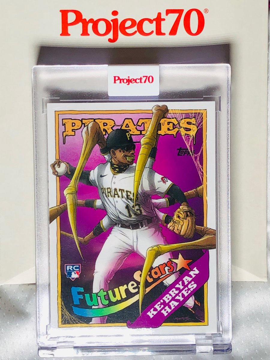 GarciaStudios's tweet photo. In honor of his latest #project70 release! Today is @alexpardee day!
Here's the Ke'Bryan Hayes card I purchased as well! SOOO COOL!!!
#cardart #artcard #customcards #cardsโ #pardee
#whodoyoucollect #Topps #tradingcards #thehobby #sportscards #toppsbaseball #baseballcards https://t.co/UG58aEI7yd