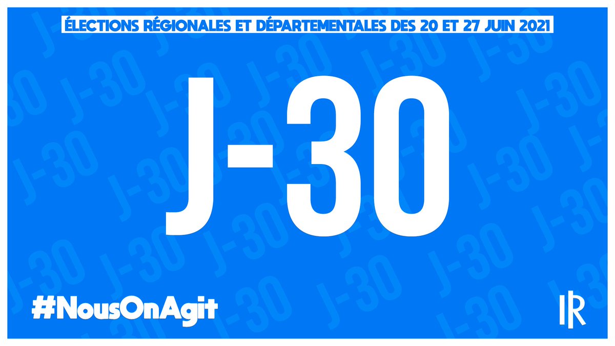 J-3⃣0⃣ avec les élections #régionales et #départementales.

🗳️ Les 20 et 27 juin, #JeVoteLR ! #NousOnAgit

👥 Nos candidats ➡️ republicains.fr/elections-regi…