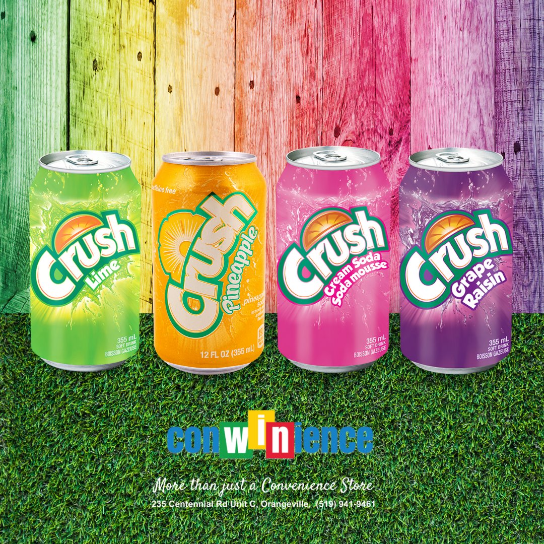 conwinience's tweet photo. We're getting ready for the #longweekend! Hurry in and stock up!
Cream Soda, Grape, Lime, and Pineapple Crush available.
#ConWiNience 235 Centennial Rd Unit C. #Orangeville
#Crush #RetroCandy #BulkCandy #Candy #JellyBelly #IceCream #Beverages #Snacks #RetroSoda #FamilyOwned https://t.co/LRubGe0sd8