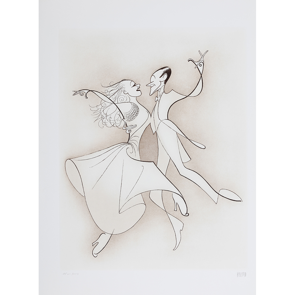 Looking at Al Hirschfeld for some dance inspiration. Might as well steal from the best