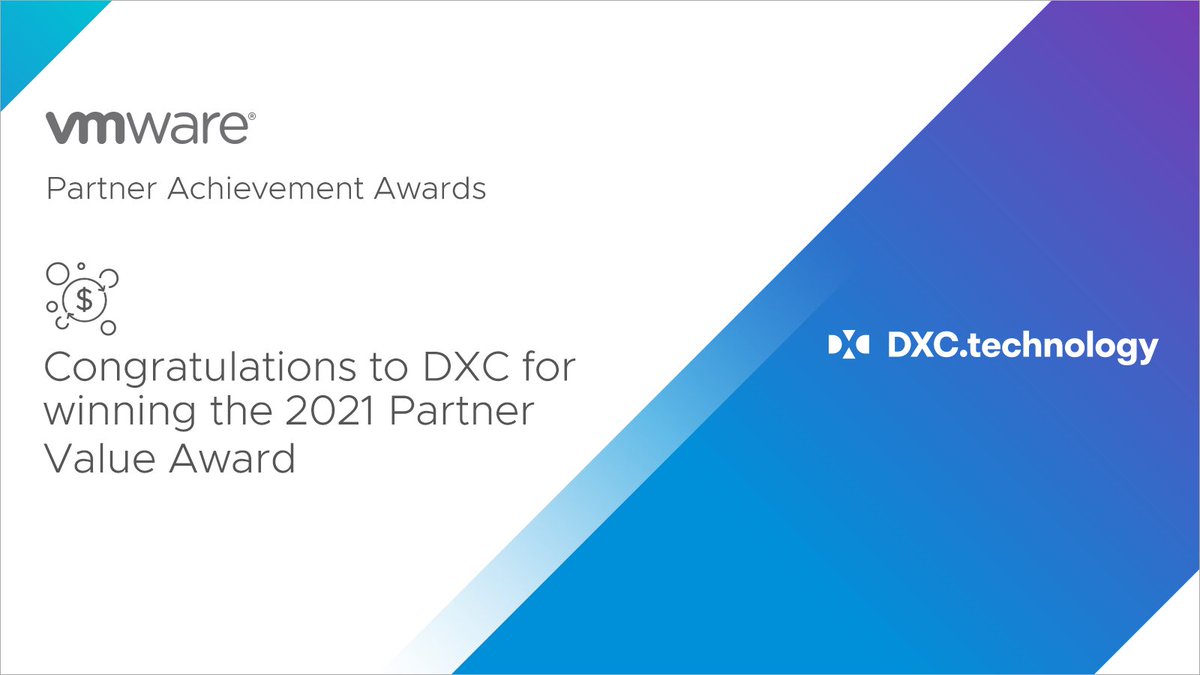 lorainew's tweet image. Congrats to our partner @DXCTechnology for this well deserved recognition!