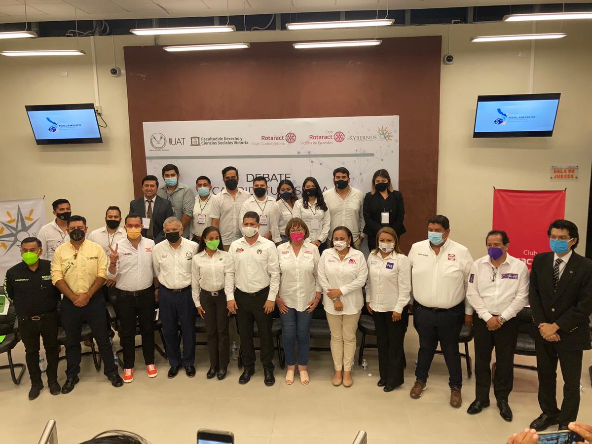 KybernusTam's tweet photo. Porque #NuestroVotoCuenta, culminamos con éxito el Debate por la Alcaldía de Victoria, con el permiso de nuestra máxima institución electoral @TodosSomosIETAM.

Agradecidos con las organizaciones civiles de la juventud, apartidistas y sin fines de lucro. https://t.co/VzlvUsLhfX