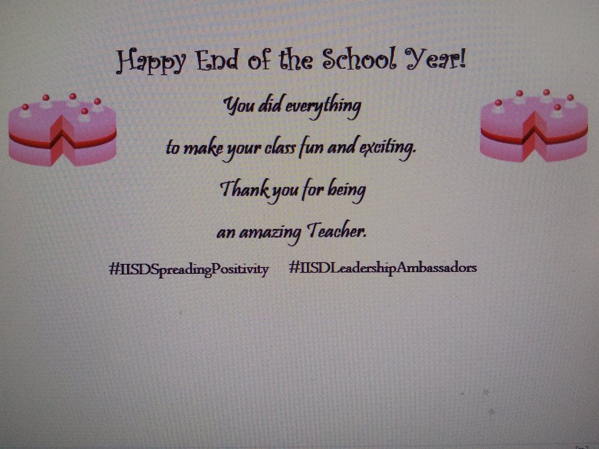 preklobos's tweet photo. Happy Almost End of the School Year @LivelyEagles Staff!!!
#LivelyIsAllIn https://t.co/1JUkqBFK1h