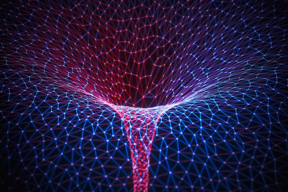 sciam's tweet photo. Wormhole tunnels in spacetime may be possible, new research suggests https://t.co/xAvyzOcMTp https://t.co/Dl9pf6aCd3