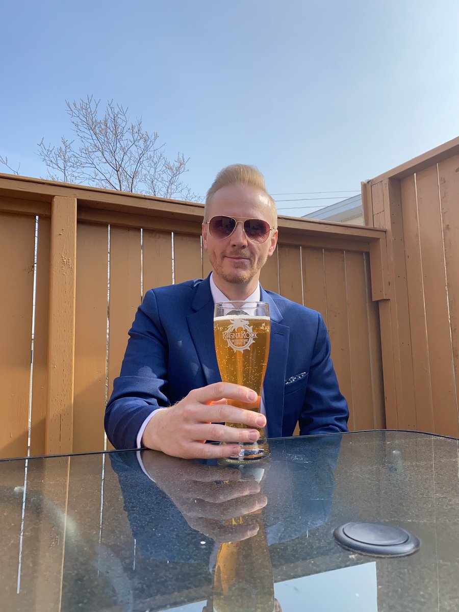 AndreMyers's tweet photo. Cheers to all my @Rendez_VousCAN colleagues to making the best of a tough situation! Here’s to brighter travel days ahead for us all! Hopefully we can enjoy a Ragnarok beer @NorthernLtd together soon!  #RVCPlus #Travel #ExploreNL #VikingTrail #StaySafe https://t.co/ICJbWTHPIM