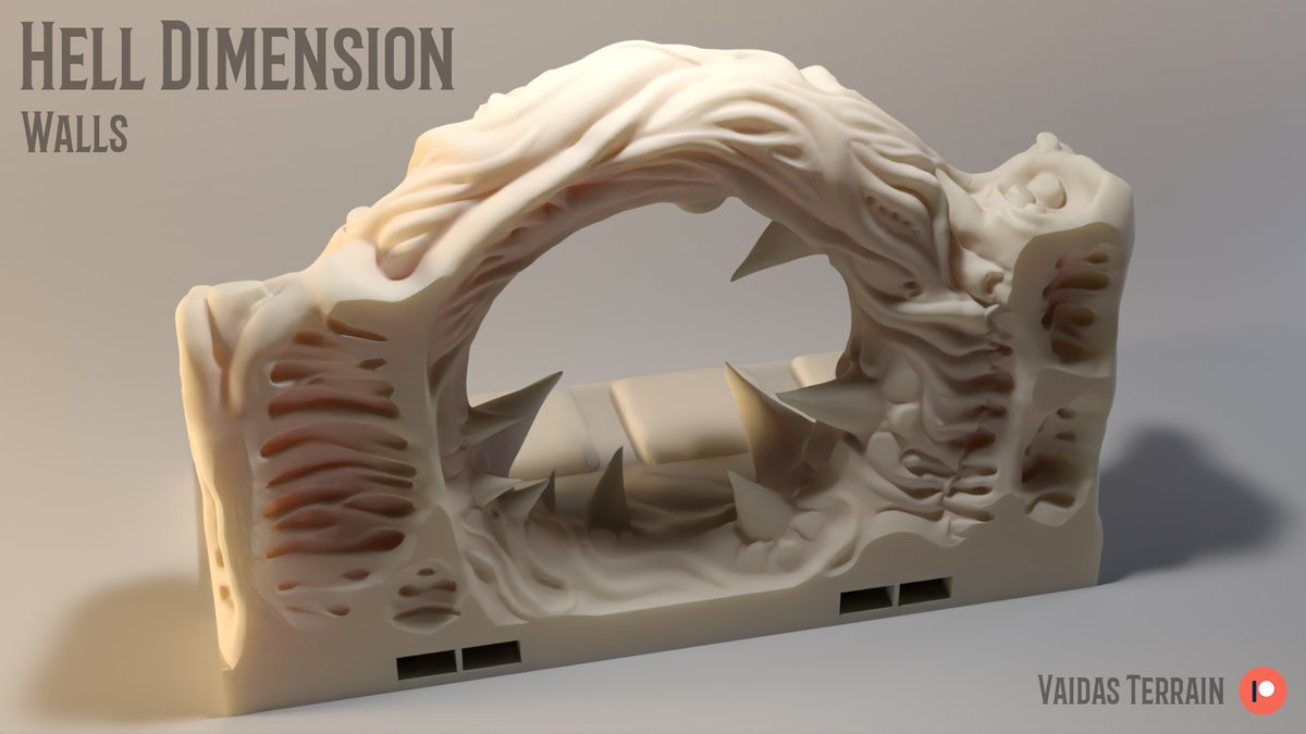 This only the second Hell Dimension model with eyes! I need to step up, I need to model WAY MORE eyes.

#DnD #ttrpg #ttrpgfamily #ttrpgsolidarity #Pathfinder #DnD5e #terrain #3Dprinting #portal #doorway