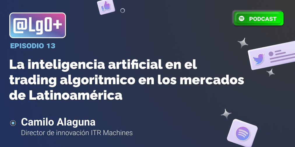 Para los interesados en la #IA aplicada al trading algorítmico la semana próxima tenemos un nuevo episodio con un experto en la tema.  Charlamos sobre datos, el entrenamiento, la aplicación de esta tecnología, las dificultades e incluso las técnicas para llevarlo adelante.