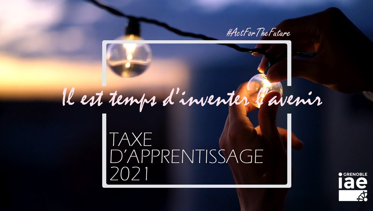 Grenoble_IAE's tweet photo. 📅J-10 pour verser votre taxe d'apprentissage à @GrenobleIAE !
Parce que nous avons encore de nombreux défis à relever ensemble, votre soutien via le versement de votre taxe d’apprentissage est essentiel.
Plus d'infos : https://t.co/zQWg7xGiGN

#ConnectingTalents #GrenobleIAE https://t.co/YUlc9HTEce