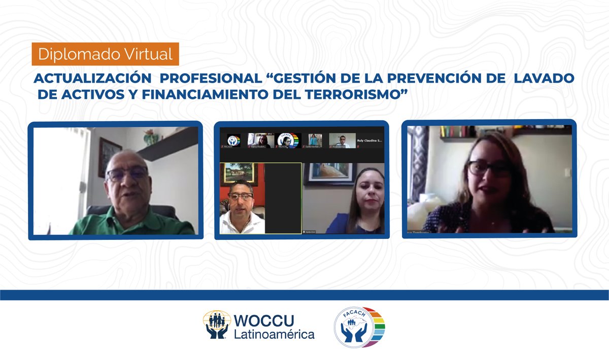 #Capacitación I 👉Oficiales y funcionarios de cumplimiento participan en el Diplomado Actualización Profesional “Gestión de la Prevención de Lavado de Activos y Financiamiento del Terrorismo” evento organizado en colaboración con @WOCCU_Latam 

#SomosFACACH #SomosCooperativistas
