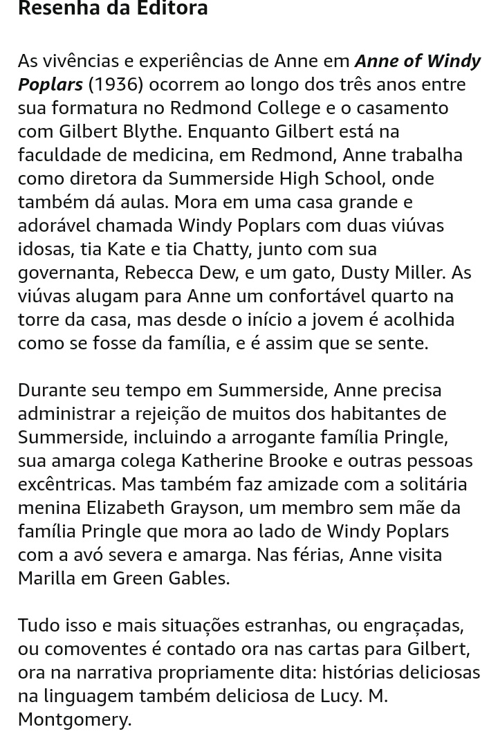 Bibi1324's tweet photo. Série Anne de Green gables 
Livro 4: Anne de Windy Poplars
Recomendado por @AnneShirley____ 
Link:
https://t.co/QTHVG05yrr

Gênero:
(#Romance;#ficçaoBIBI;#psicologicoBIBI;#AnneDeGreenGablesBIBI)
Sinopse... https://t.co/hNf2mxG07p
