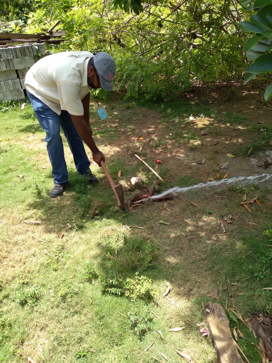 NWCjam's tweet image. #DisconnectionDrive | Massive disconnection drive underway in Haughton, St. Elizabeth. Persons are being reminded that it is an offence to steal water. The NWC would much rather collect than disconnect.