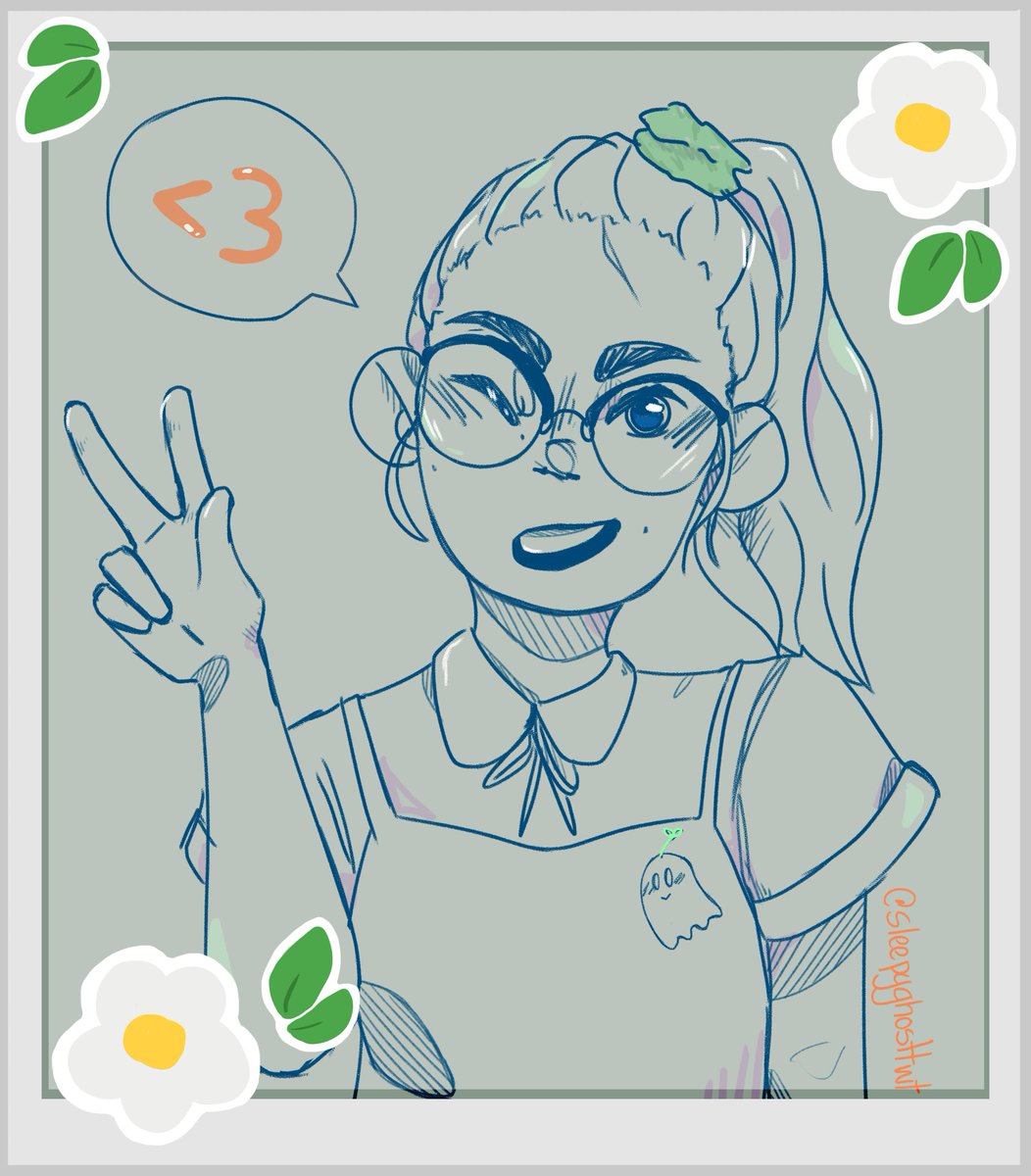 sleepyghostinc's tweet photo. This is absolutely what I look like wdym?   /sarcasm
I was just gonna do a quick sketch but, oh well...
#adaisitwtselfieday
why is cropping like this ;-; https://t.co/fyxZ9iC5m0