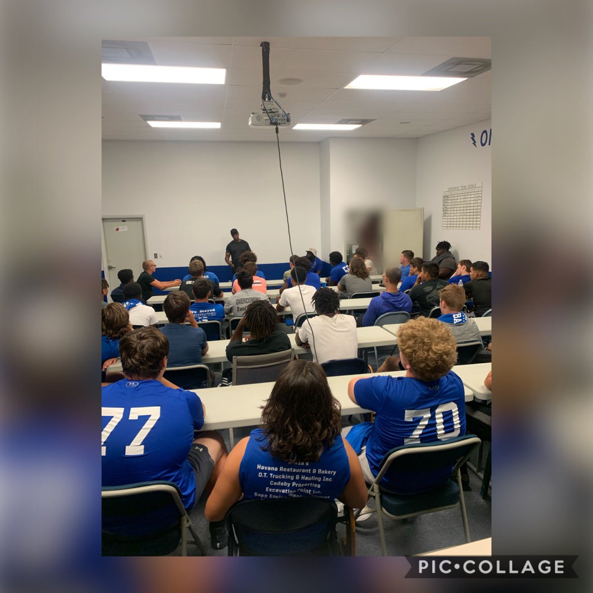 Sebring Blue Streaks Football appreciates Pastor Shannon of Wings of Faith Christian Worship Center. Your word was right on time and I pray the young men listened. #YouAreInControl #WordsForLife #MoreThanJustBall #ToolsInYourBag