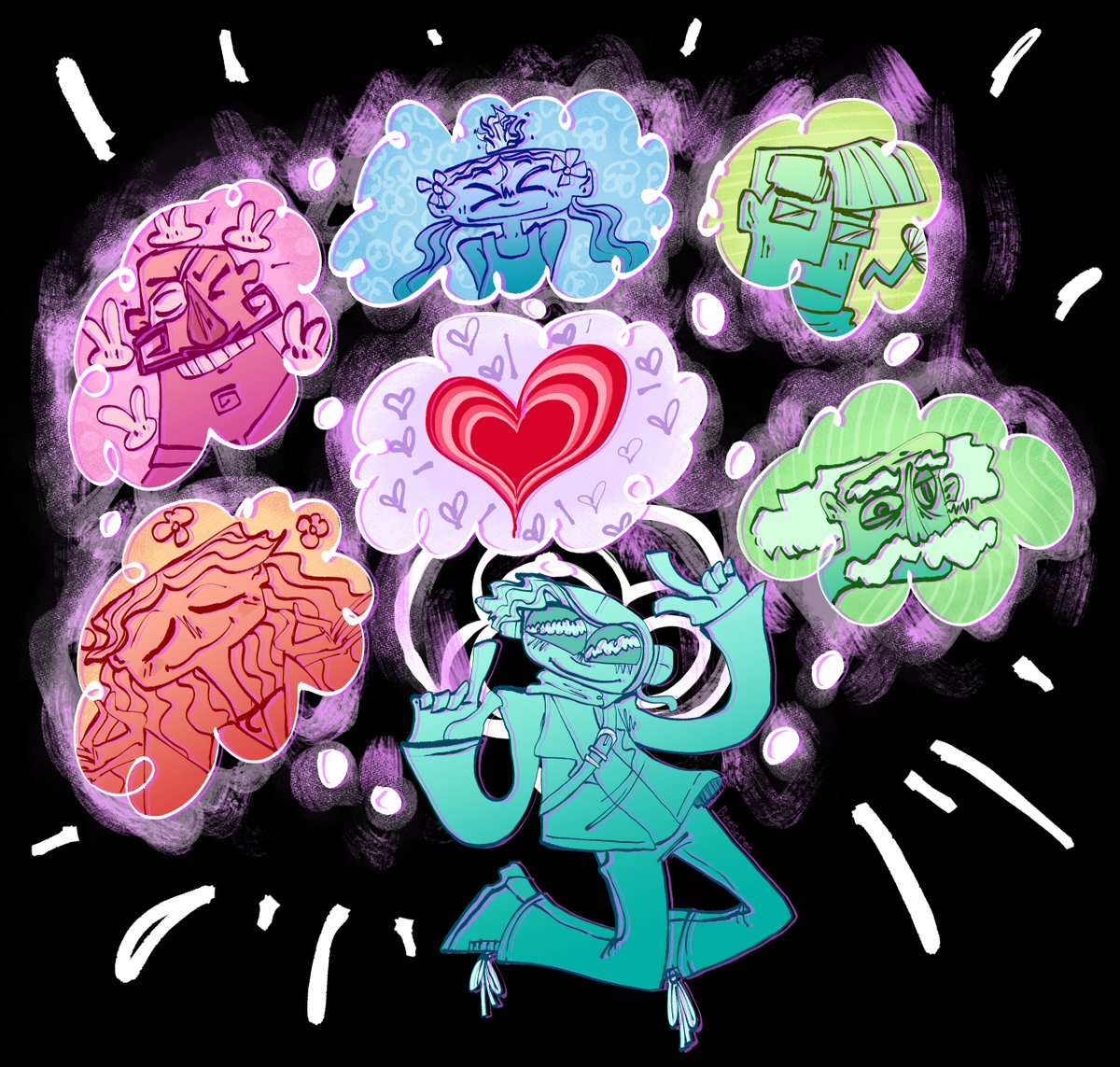 robodots's tweet photo. #Psychonauts connecting thoughts with love!! https://t.co/v07izLY9nq
