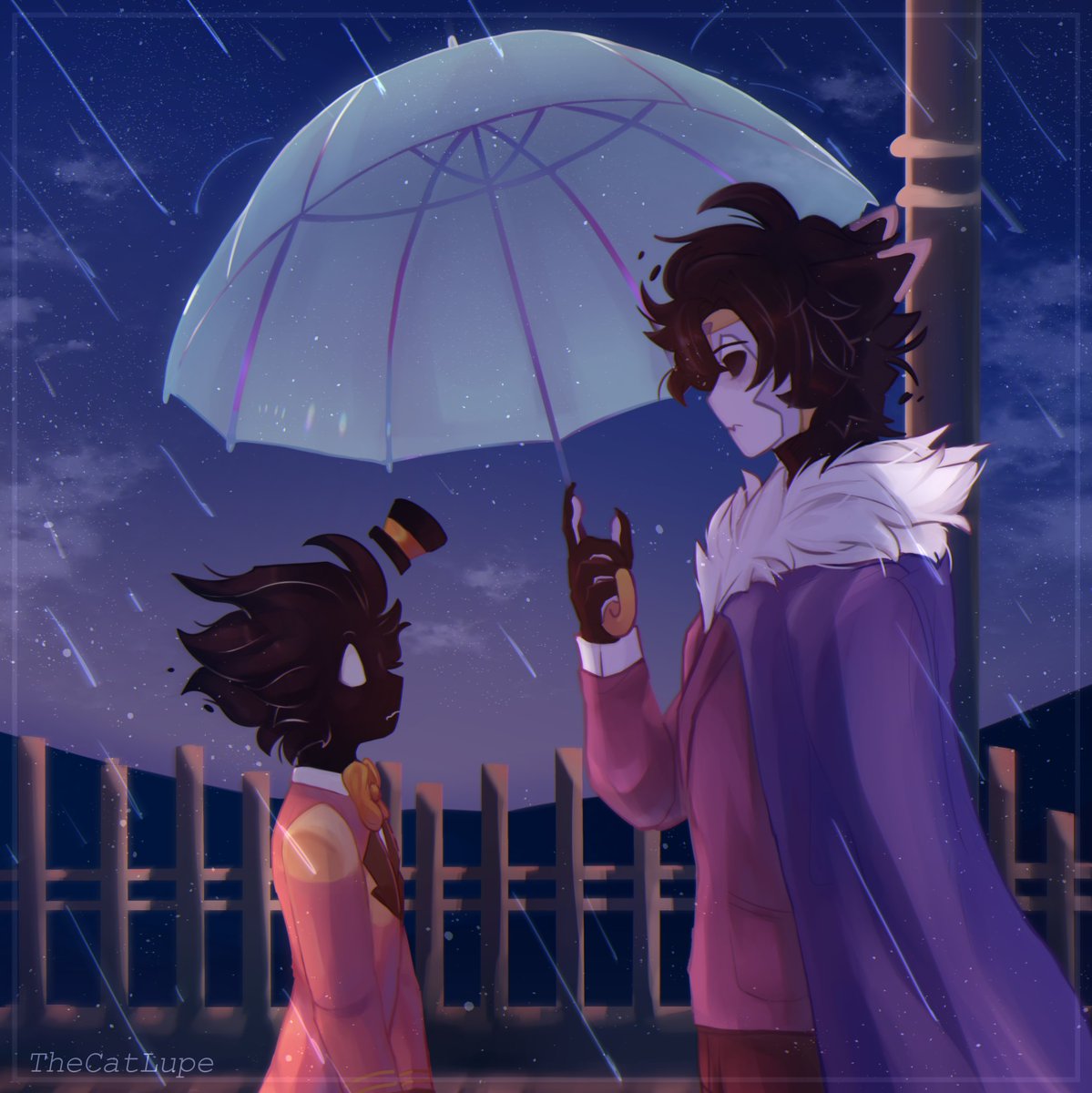 thecatlupe's tweet photo. [🍥]
•I'm going to start again, lol 
So-
A drawing of my precious couple, https://t.co/hAyM0nGsTb