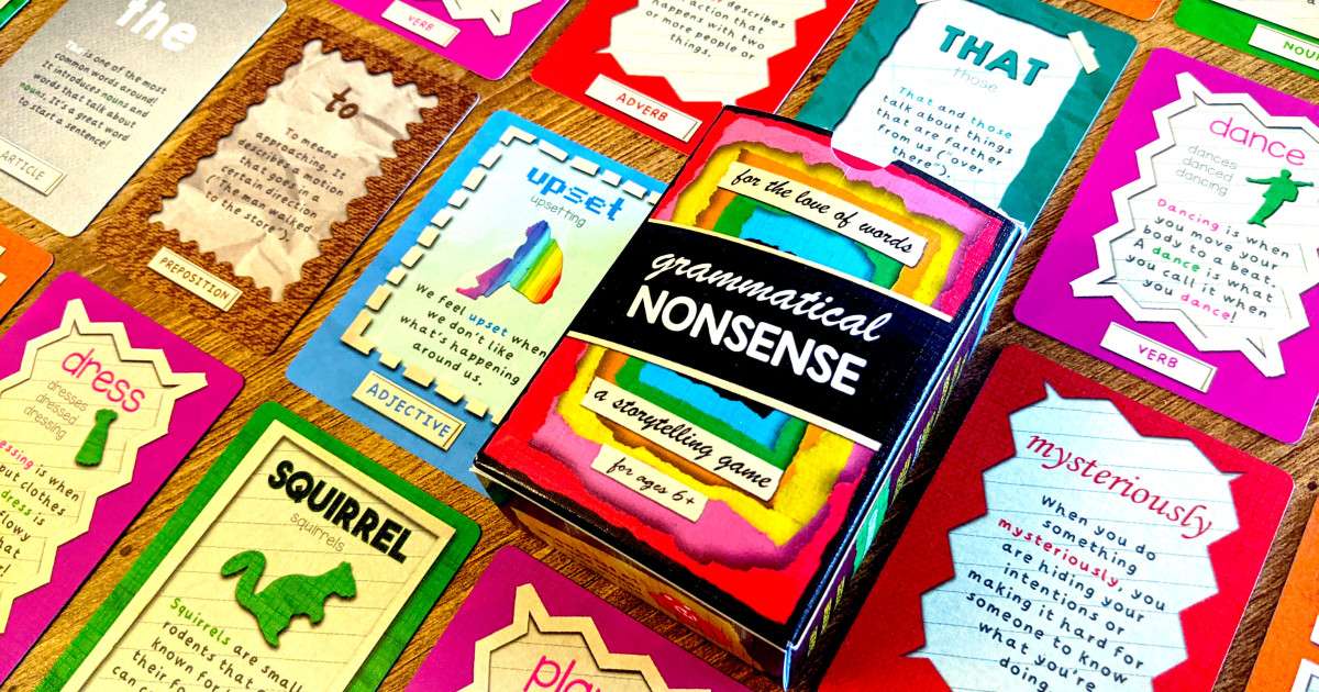 Looking for an accessible customizable resource for kids who struggle with memory, speech, and other challenges? Grammatical Nonsense, developed by <a href="/DanielKessler6/">Danny Kessler (Pen & Pixel Studios)</a> , might be for you! This storytelling #CardGame is great for #classroom or casual play:

igg.me/at/playaway/x/…