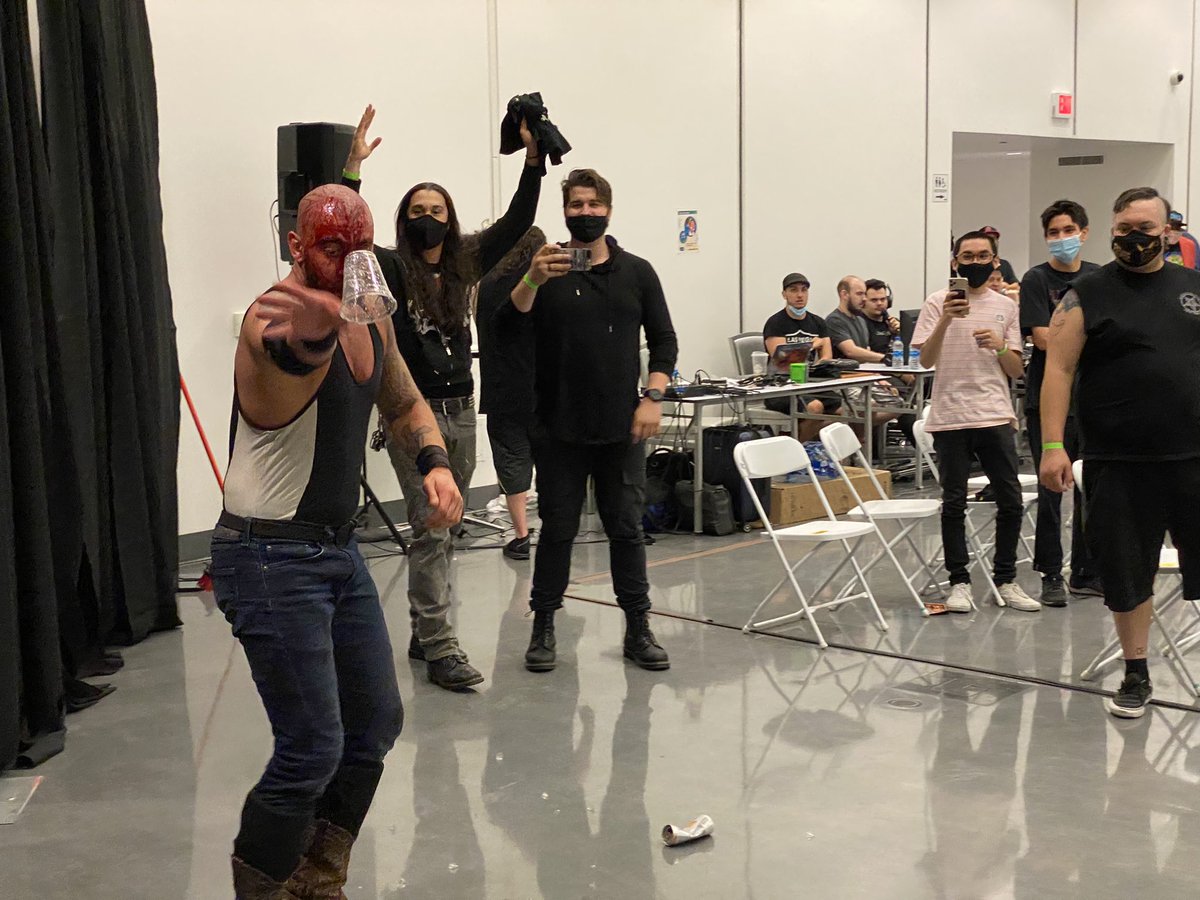 JoeyDefy's tweet photo. @ManceWarner with the crimson mask @GCWrestling_ #GCWDraftDay https://t.co/AcANvsufCs
