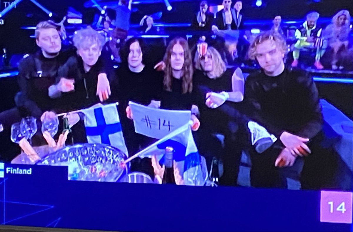 Blind Channel meni loppukilpailuun!Onnea, hienoa oli teitä katsoa! Tuotte kunniaa Suomelle ja myös Oululle👍🏼👍🏼