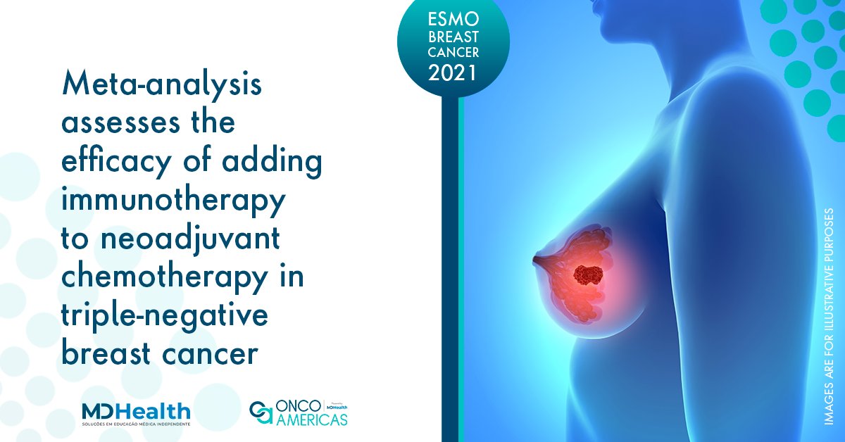 Meta-analysis presented in #ESMOBreast21 demonstrated that neoadjuvant therapy associated with #immunotherapy significantly increased the pCR rate in patients with triple-negative breast #cancer, regardless of PD-L1 status: bit.ly/342u3yI
